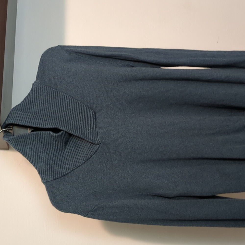 Banana Republic Shawl collar blue sweater